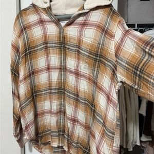 American Eagle Outfitters Checkered Flannel Shirt